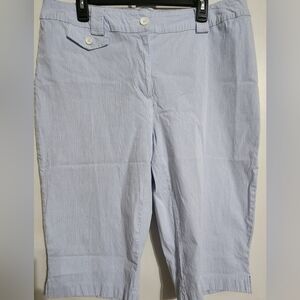 A.N.A Blue Striped Capri pants